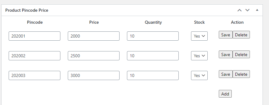 Pincode based product price woocommerce-8